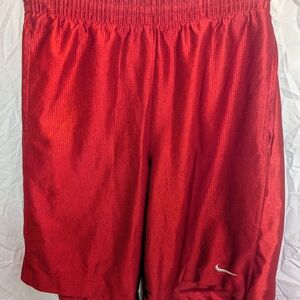 Nike Men's Vibrant Red Athletic Shorts